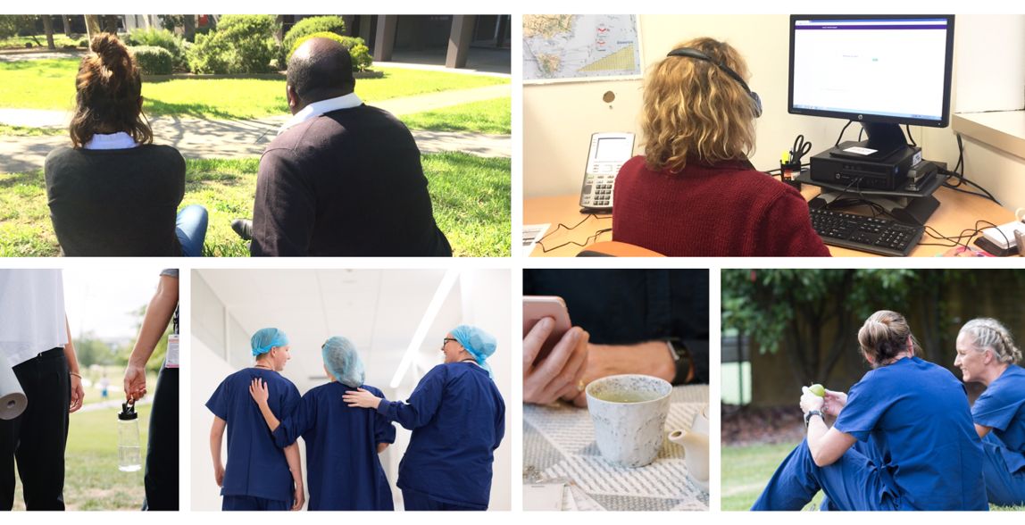 Photos of nurses and midwives