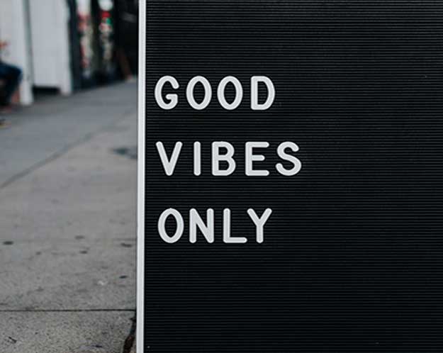 good vibes only sign