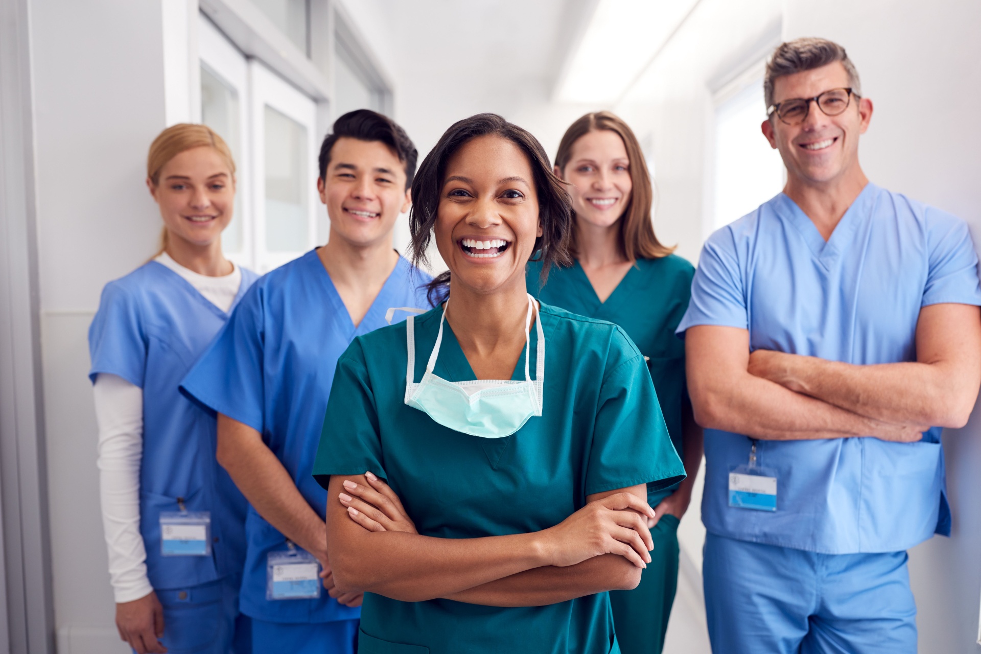 Midwifery manager and her staff
