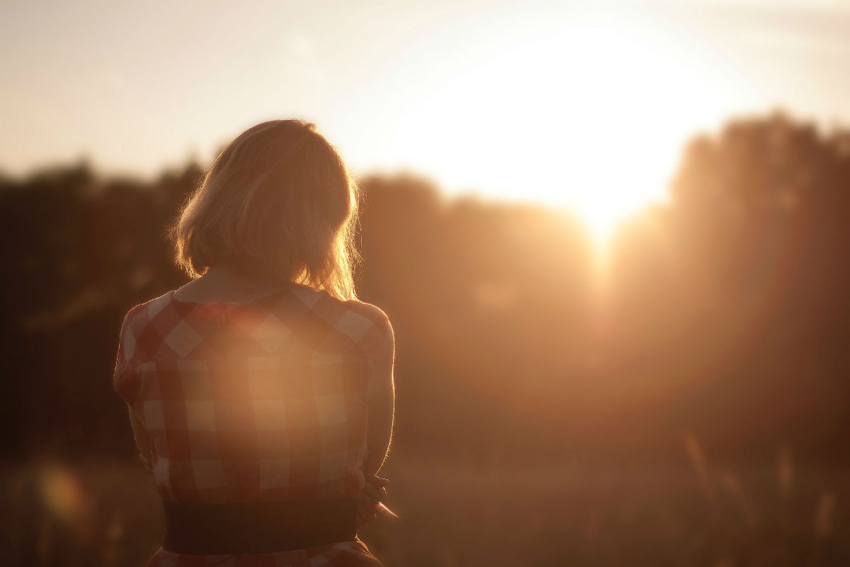 woman in nature