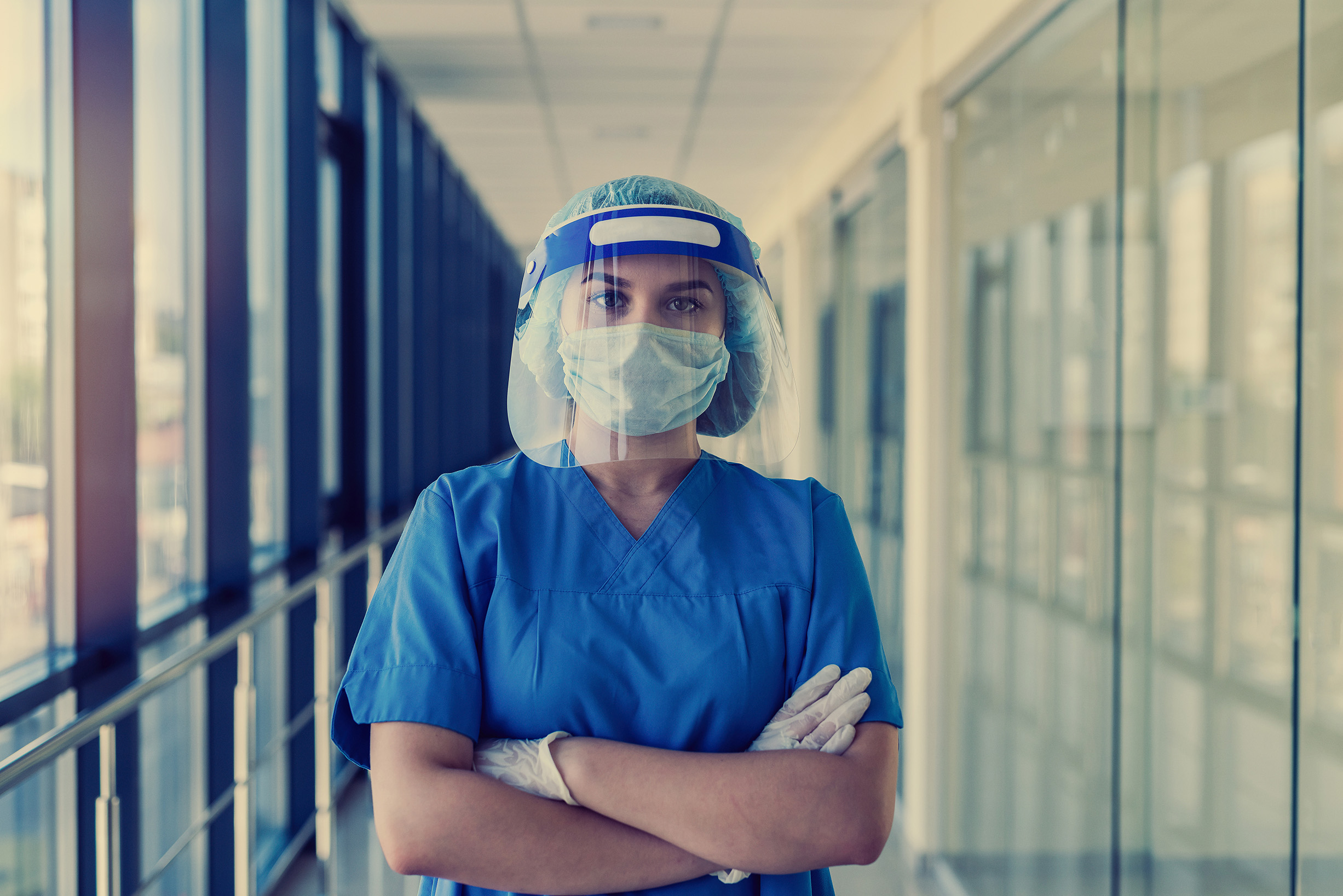 Nurse or Midwife in PPE